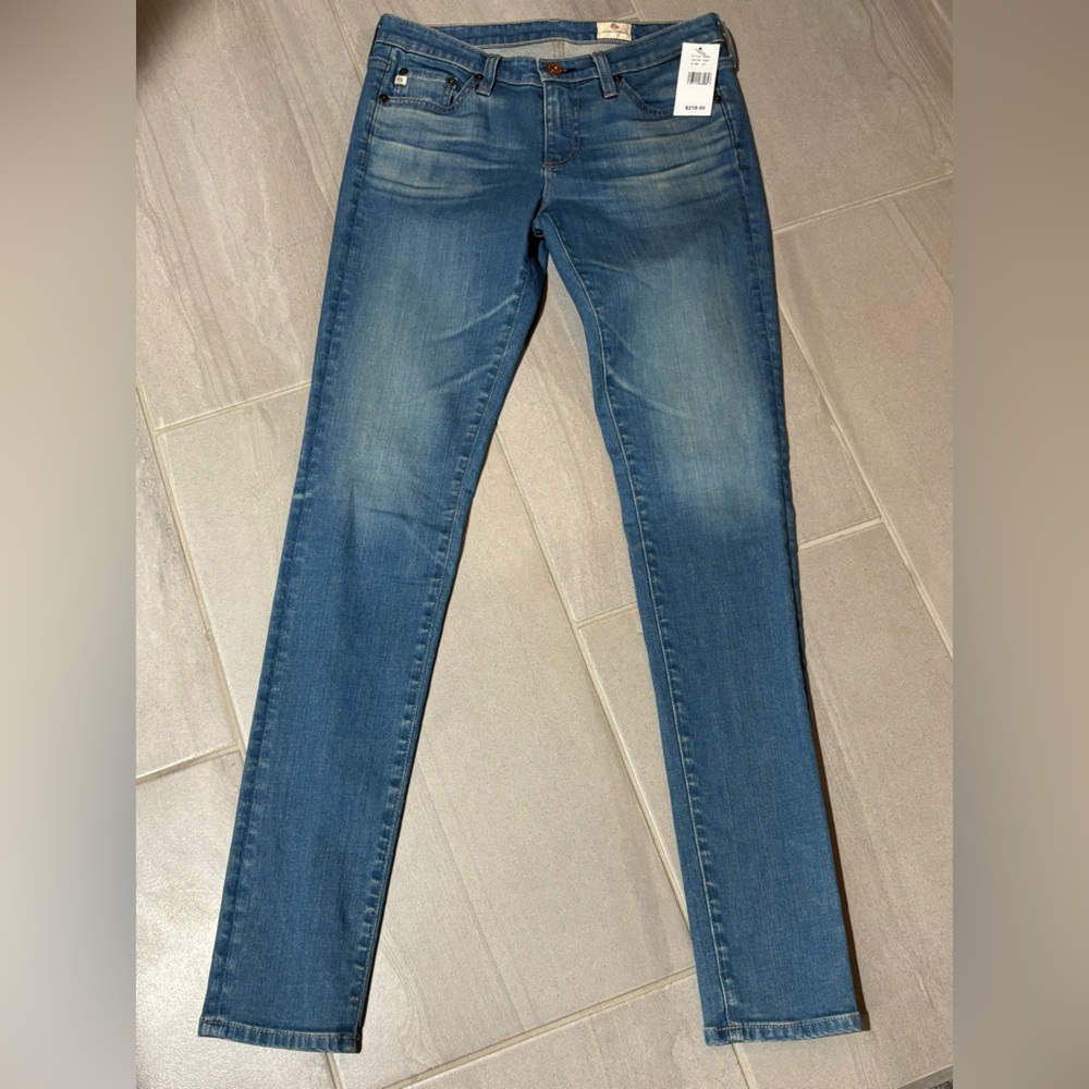 Ag Adriano Goldschmied Skinny Jeans in Medium Blue